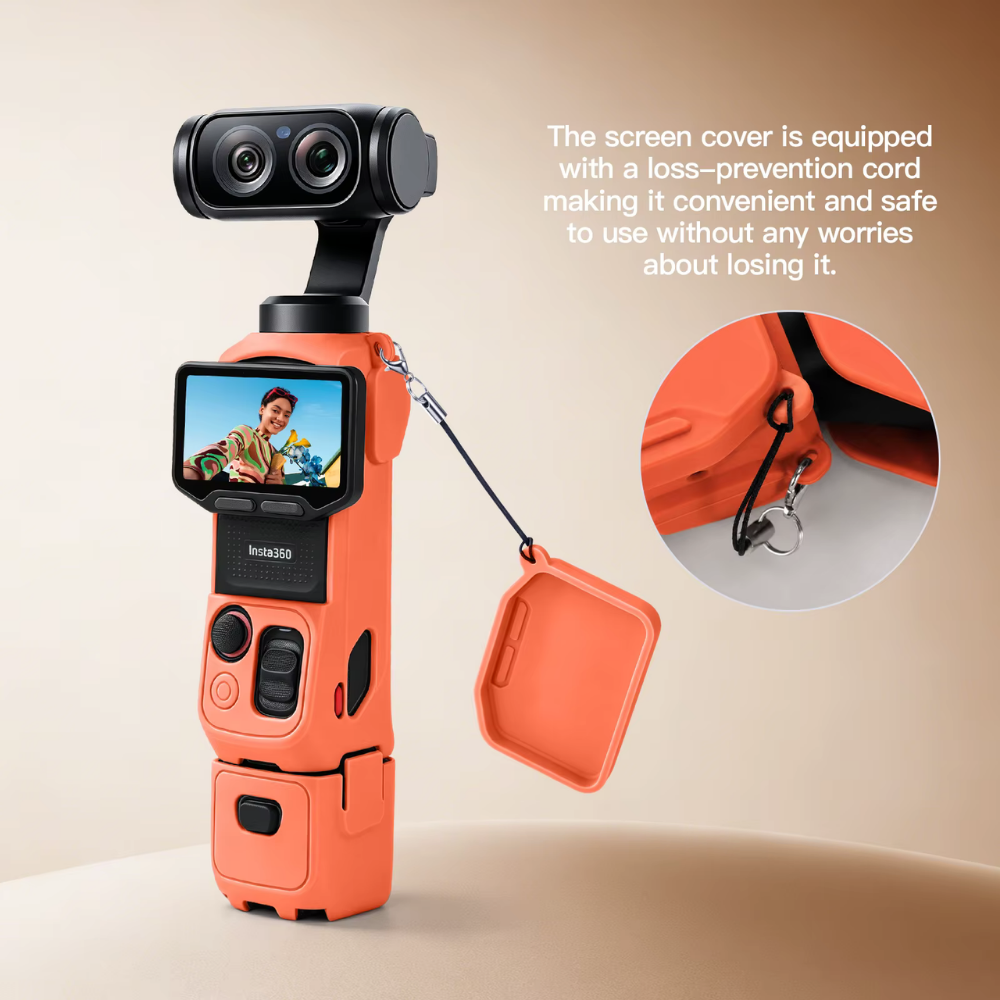 Silicone Protective Case for Insta360 Luna Ultra with Lens & Screen Guard