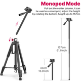 Professional portable tripod for photography and videography