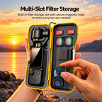 Hard Shell Storage Case for DJI Osmo Pocket 4 with memory card slots