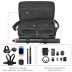 travel bag for dji osmo 360 batteries adapters selfie stick