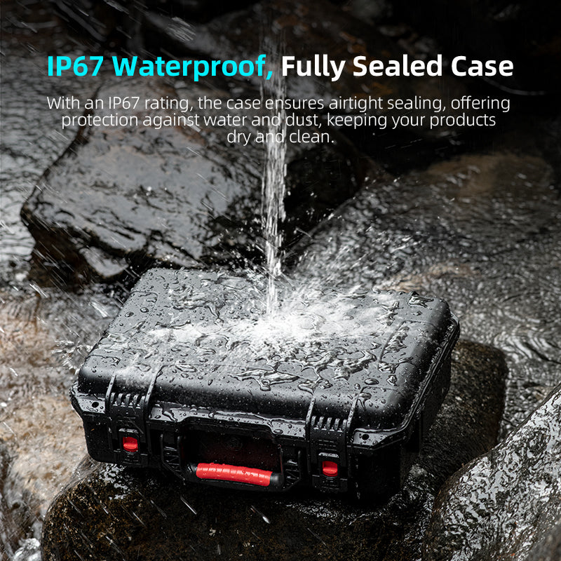 Protective drone case for safe storage and travel convenience