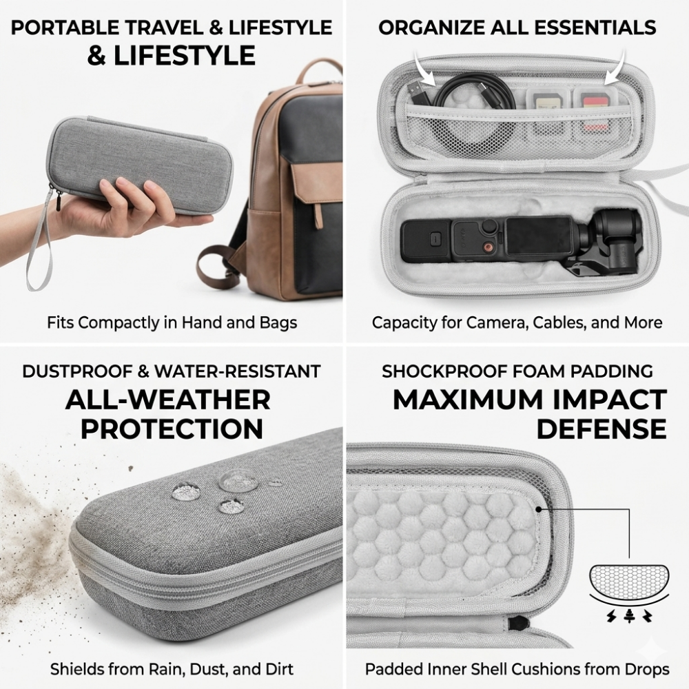 DJI Osmo Pocket 4 protective case dustproof storage bag