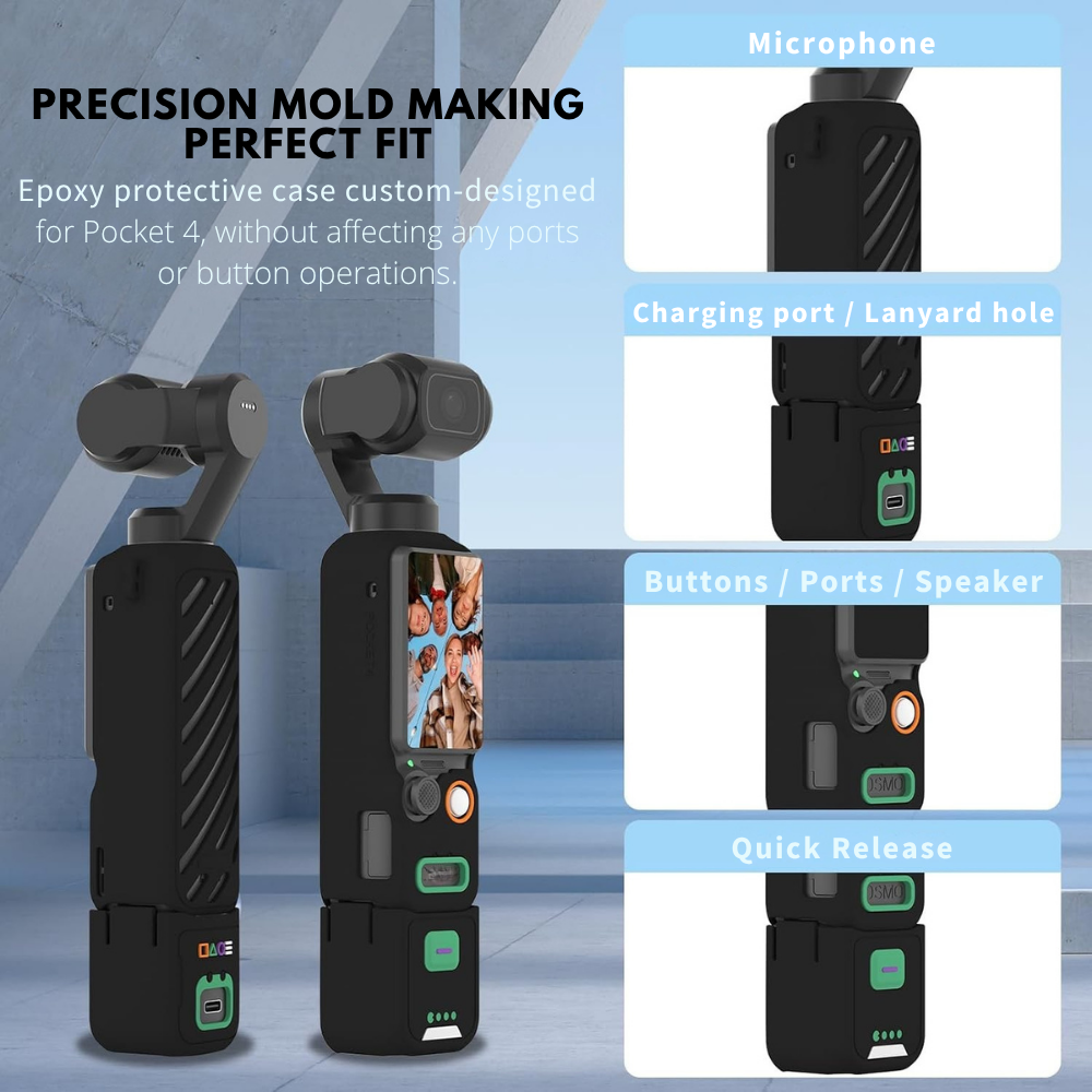 DJI Osmo Pocket 4 Silicone Case for vloggers