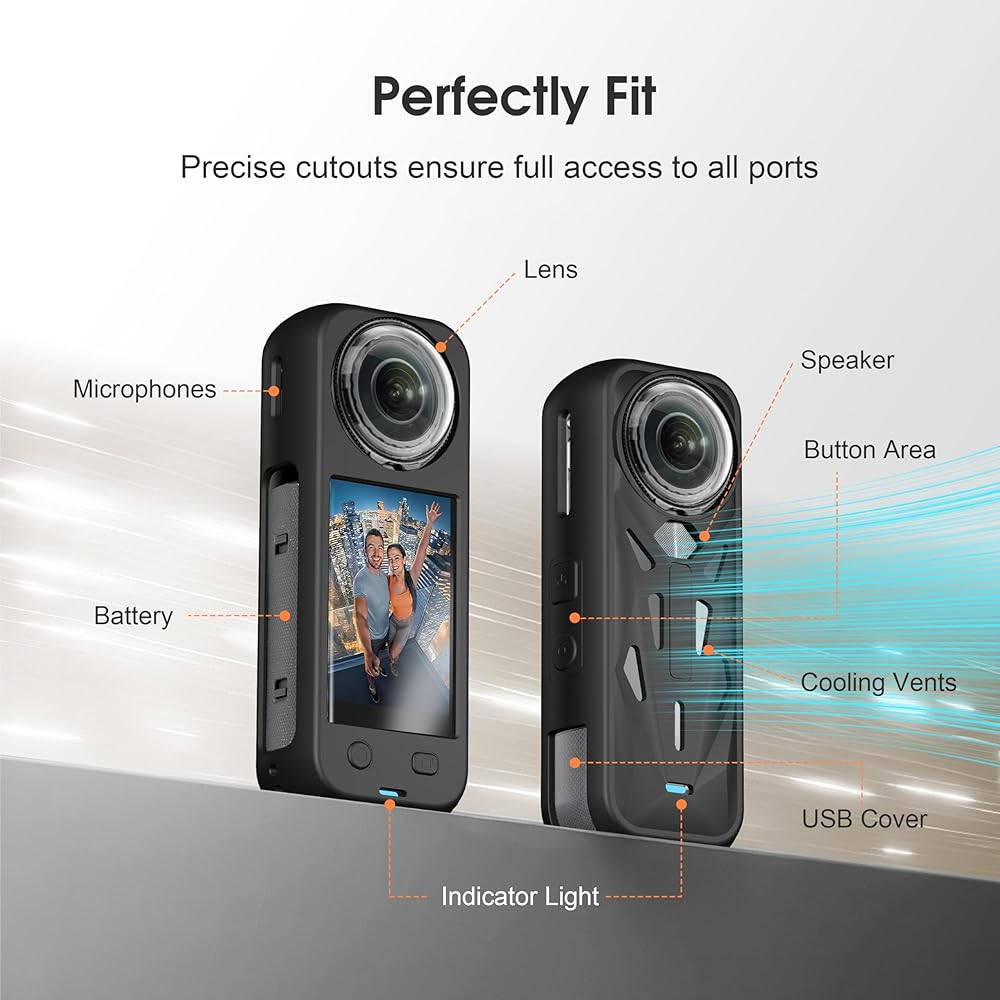 shockproof case for insta 360 x5