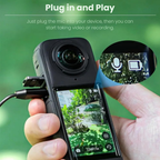 Type-C Lavalier Mic for Insta 360 X5 Yantralay 1.5M Wire