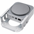 Mac Mini M4 Under Desk & VESA Wall Mount Bracket (Silver)