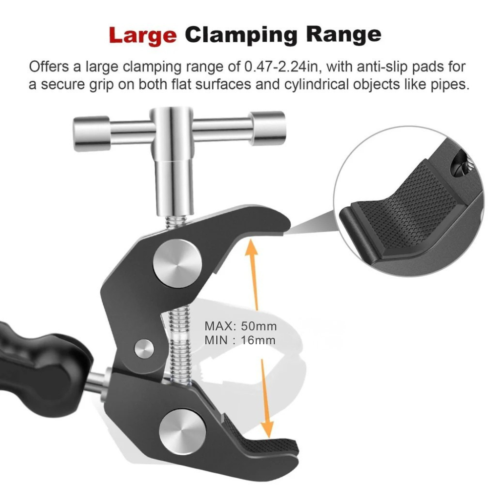 aluminium alloy super clamp for photography videography