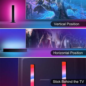 Voice controlled RGB light bars for immersive home entertainment