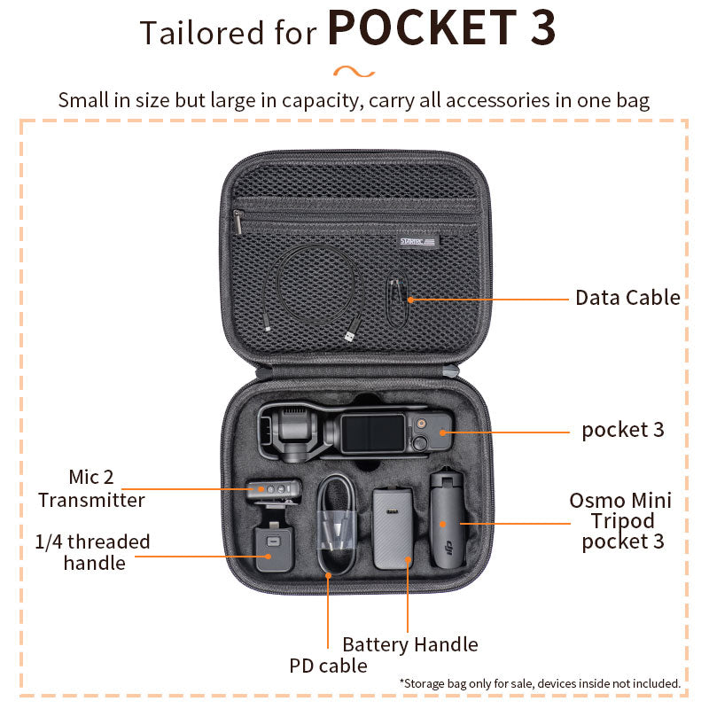 DJI Pocket 3 case, Osmo Pocket 3 bag,