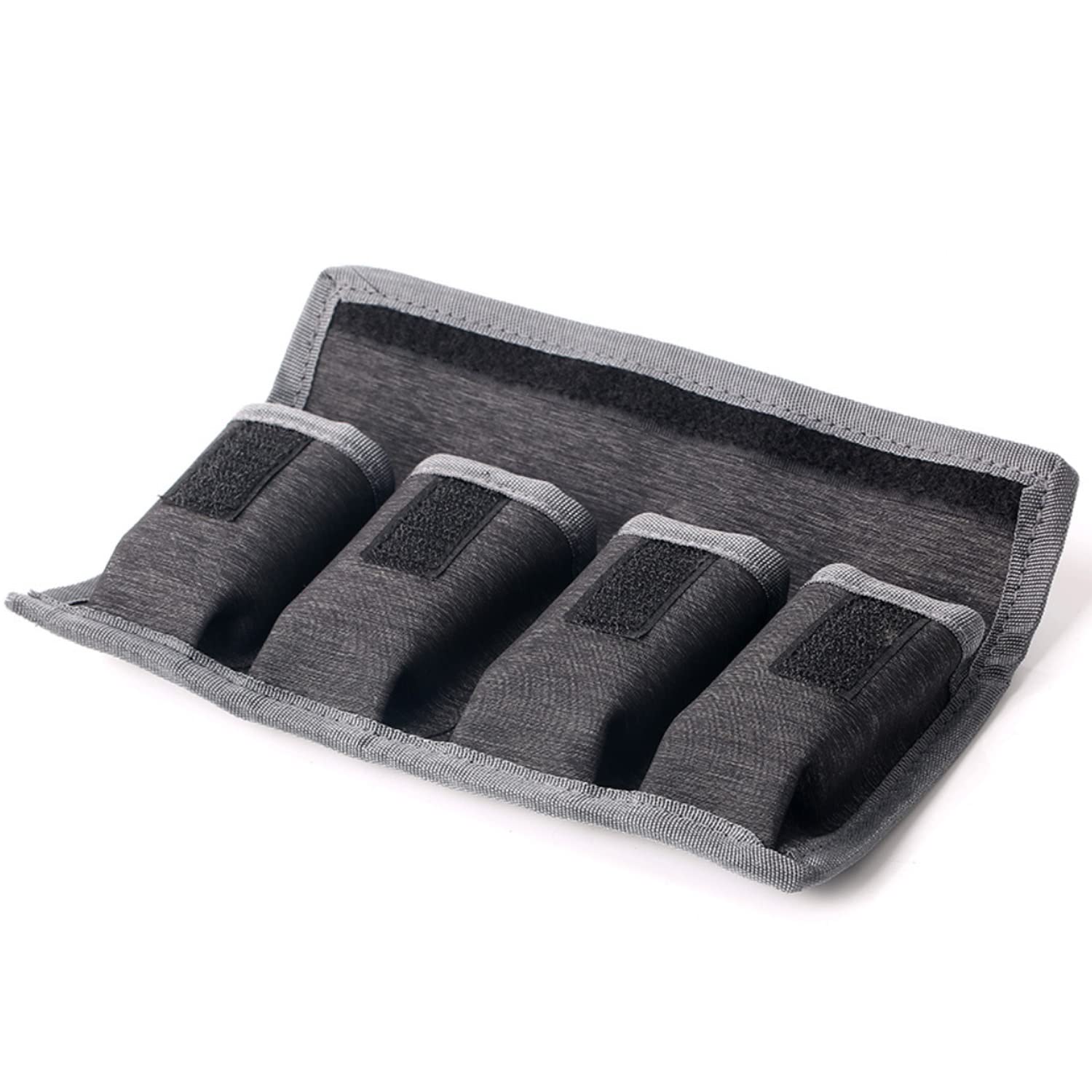 DSLR Battery Pouch/ Bag/ Holder/ Case for AA Battery and lp-e6/ lp-e8/ lp-e10/ lp-e12/ en-el14/ en-el15/ fw50/ f550 and More