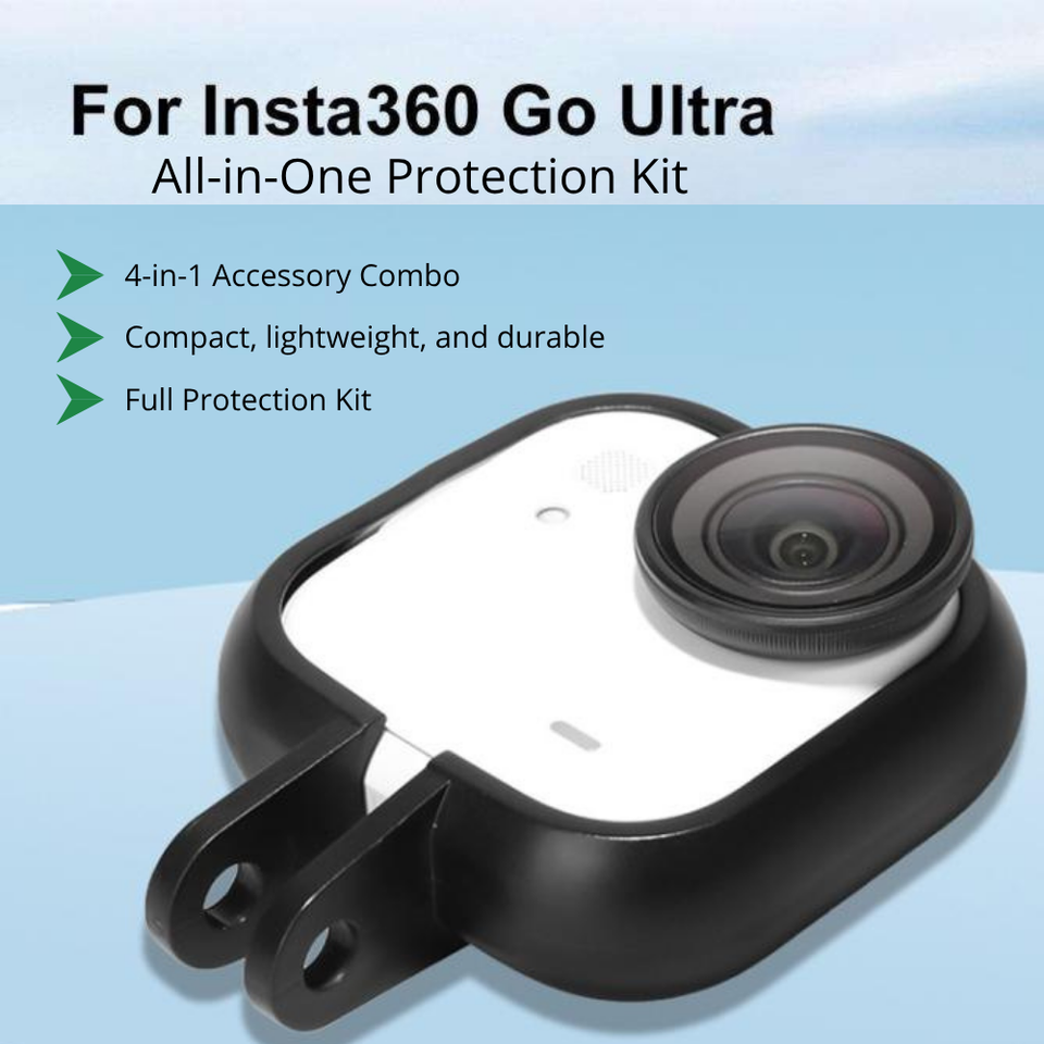 Protective silicone cover and lens guard for Insta360 GO Ultra