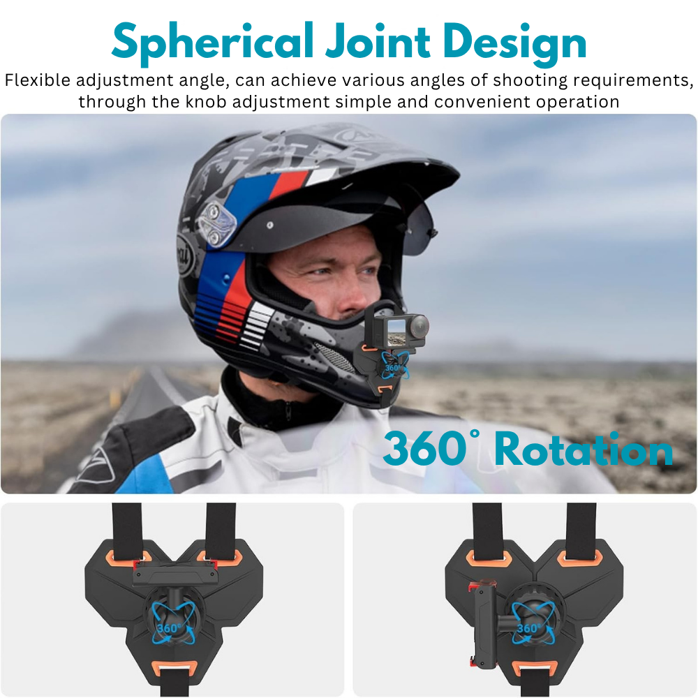 360° Ball Joint Helmet Camera Mount