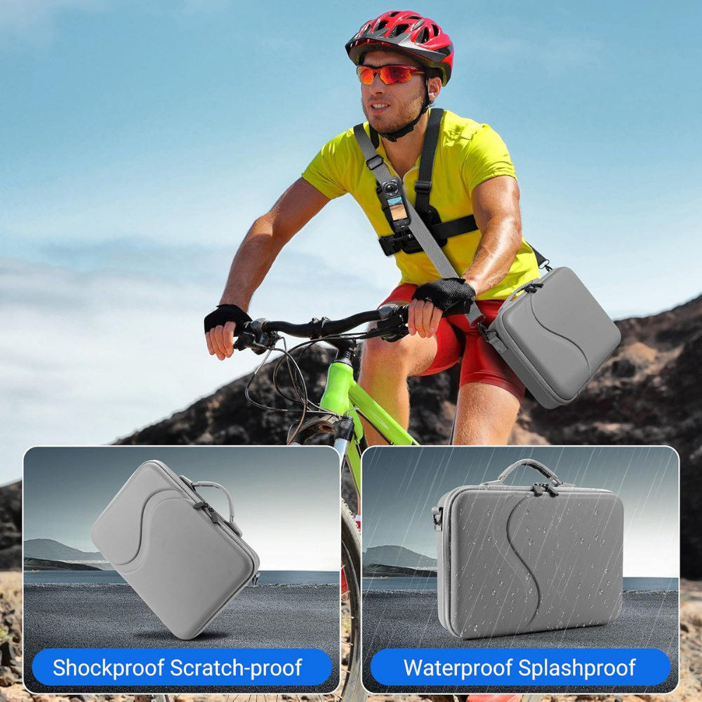 Protective Carry Case for Insta360 X5/X4 with Shoulder Strap
