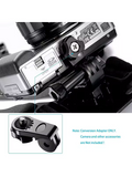 Phone holder and chin strap mount accessory for action cameras and helmets