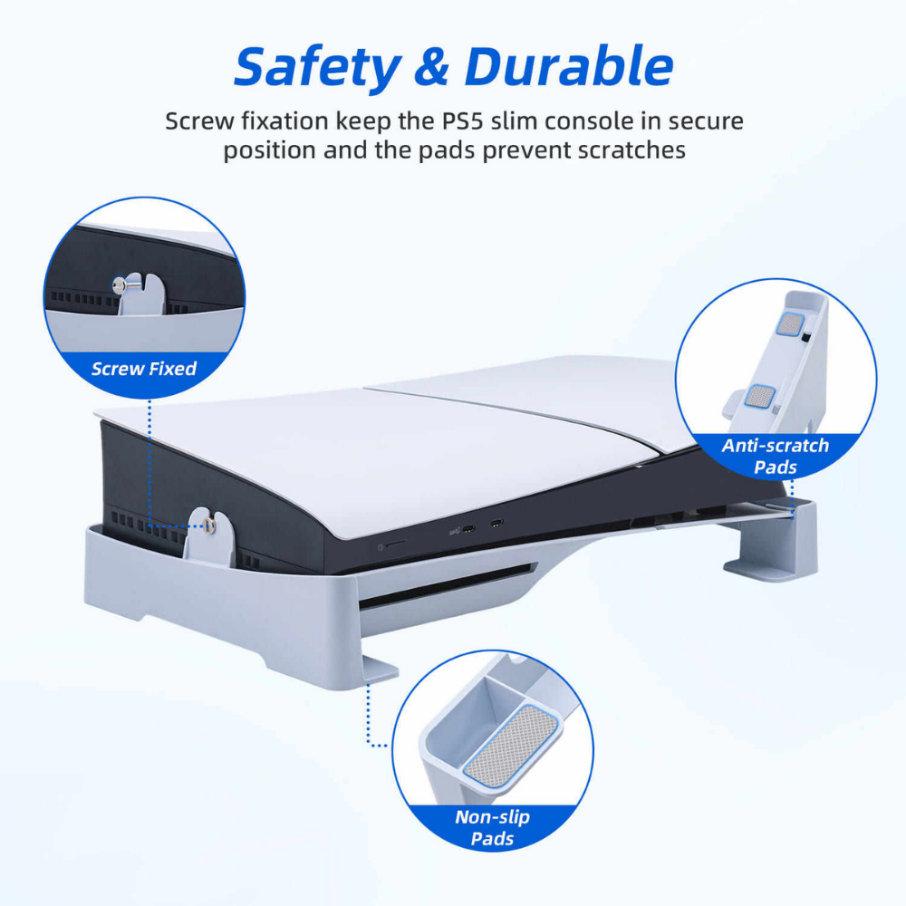 ABS horizontal stand for PlayStation 5 console
