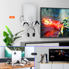 Gaming wall mount with controller storage