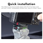 Leaplight Arca-Swiss Quick Release Plate for DSLR Cameras | Tripod Mount