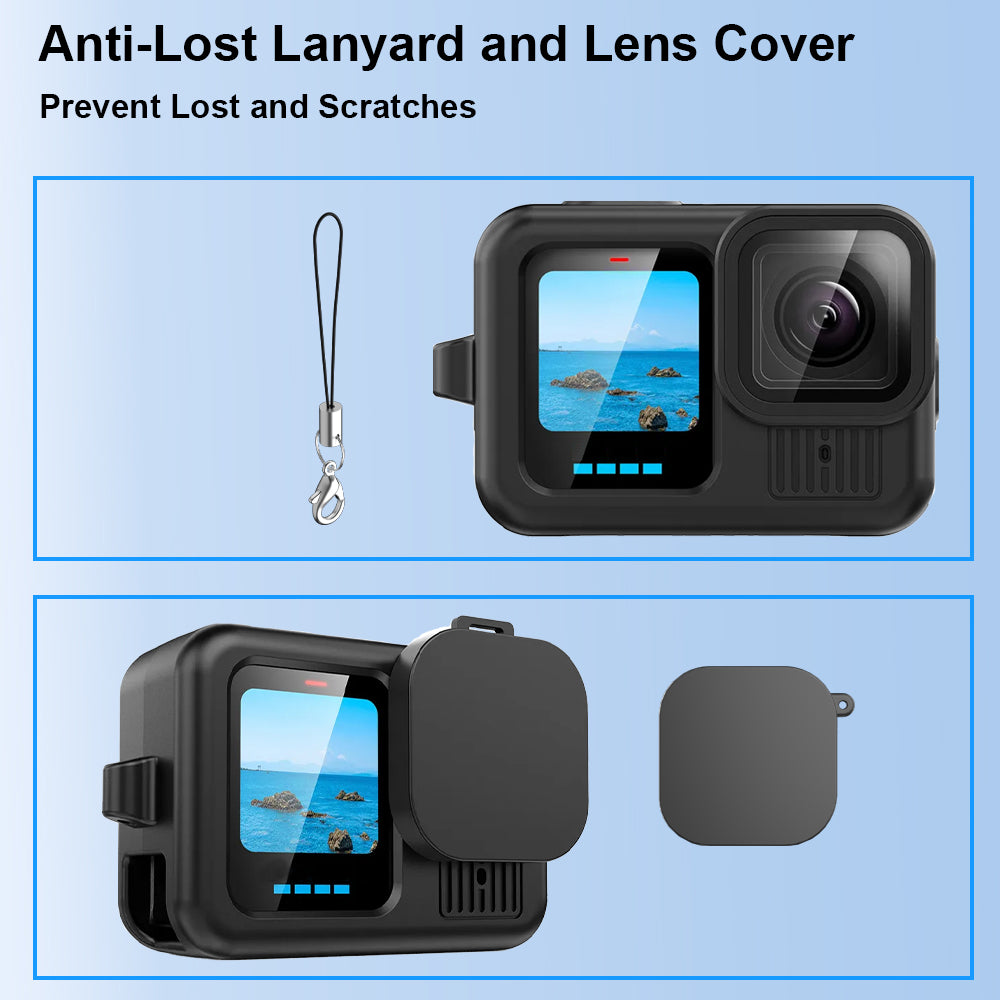 Hero 13 protection, GoPro 13 accessories, Silicone camera case, GoPro lens protector, Hero 13 sleeve