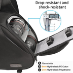 DSLR cross sling camera bag with quick access side opening design