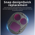 Lightweight Snap-On ND filters for D JI Mavic 4 Pro drone lens