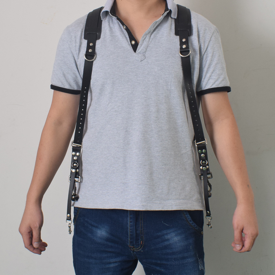 Adjustable dual harness strap for professional photographers