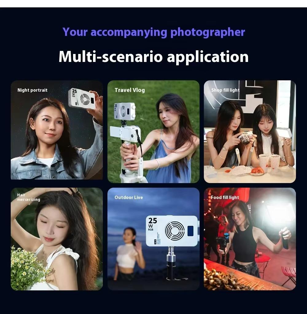 CRI96 TLCI97 high color accuracy RGB LED video lamp