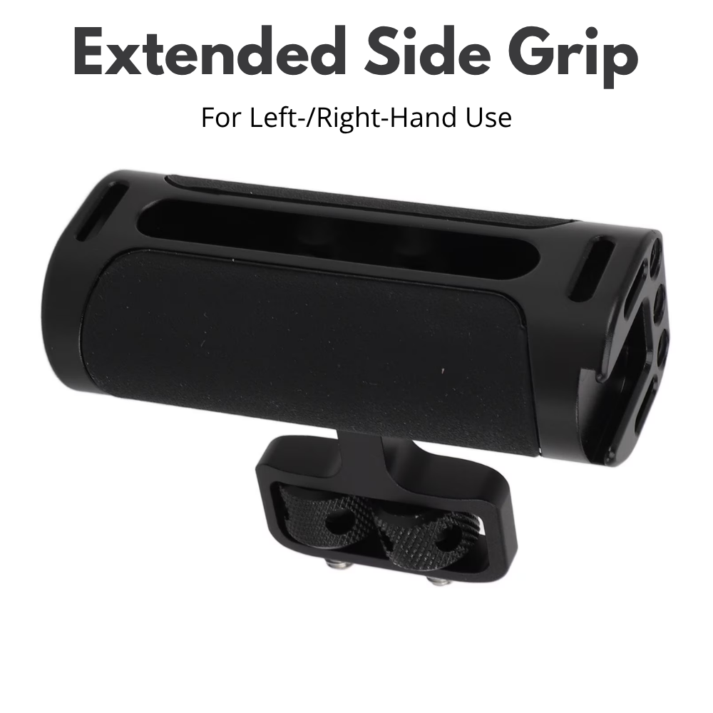 side handle grip with 1/4 screw mount