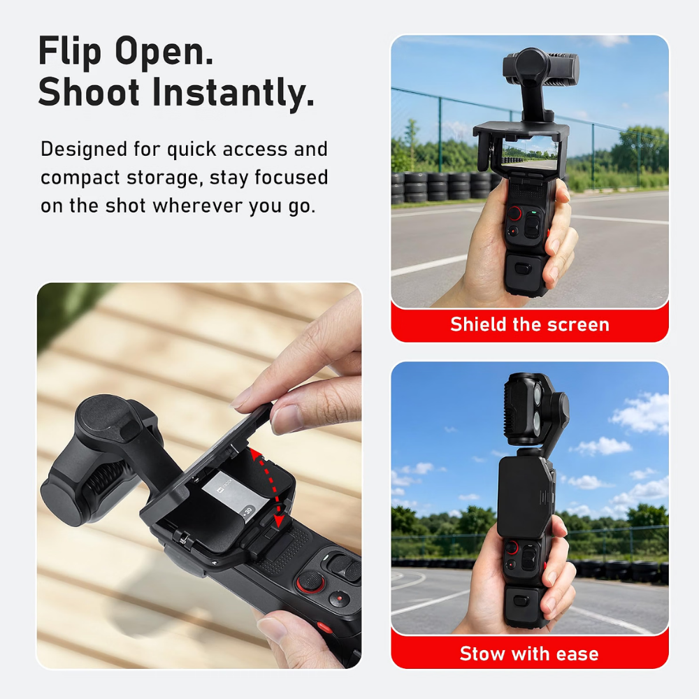 Insta360 Luna Ultra sunshade for outdoor shooting
