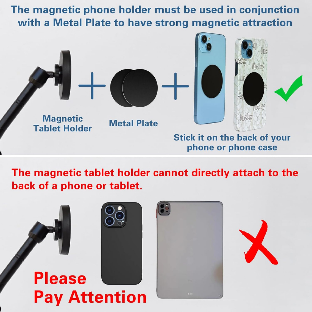 magnetic phone holder no clip design