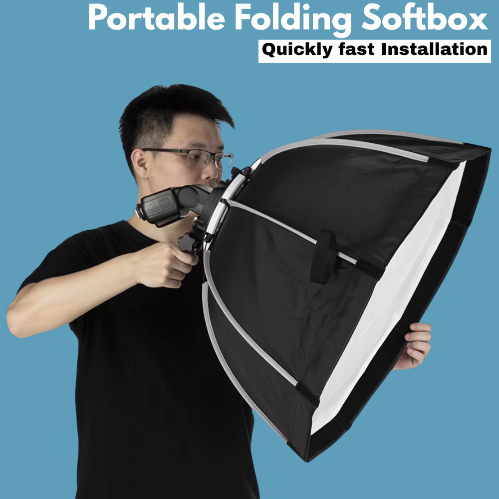 Professional octagon softbox compatible with Godox & Yongnuo lights