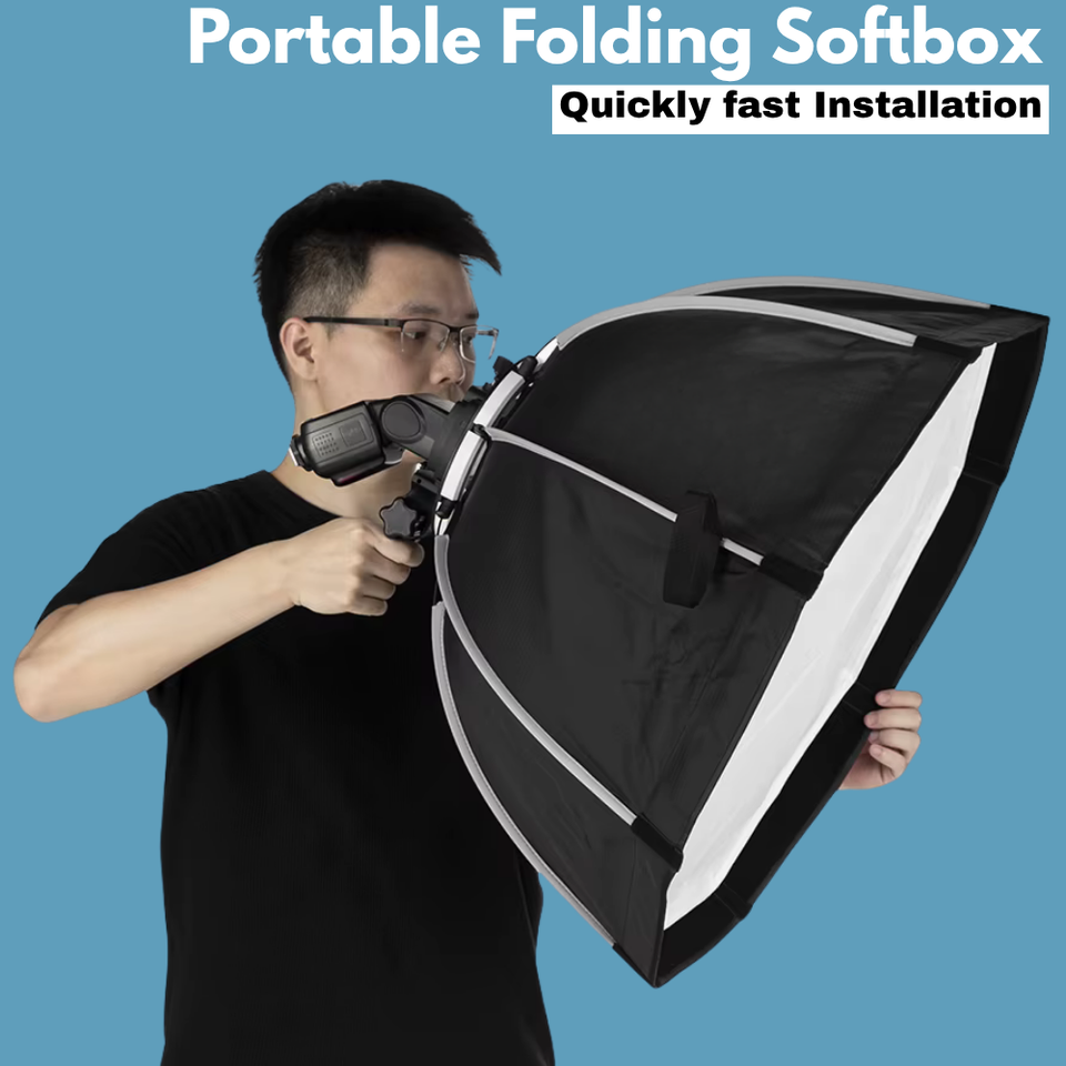 Professional octagon softbox compatible with Godox & Yongnuo lights
