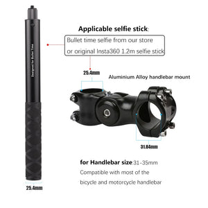 insta onex3 bullet time bundle invisible stick for handlebar mount 