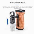 reversible left right camera handle