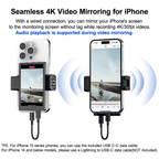 wired wireless selfie monitor screen
