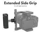 camera rig handle with 1/4 screw mounting