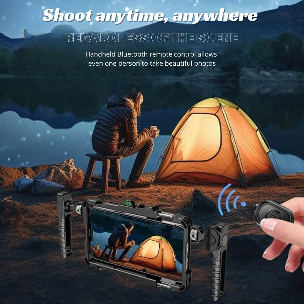 smartphone cage with cold shoe mounts