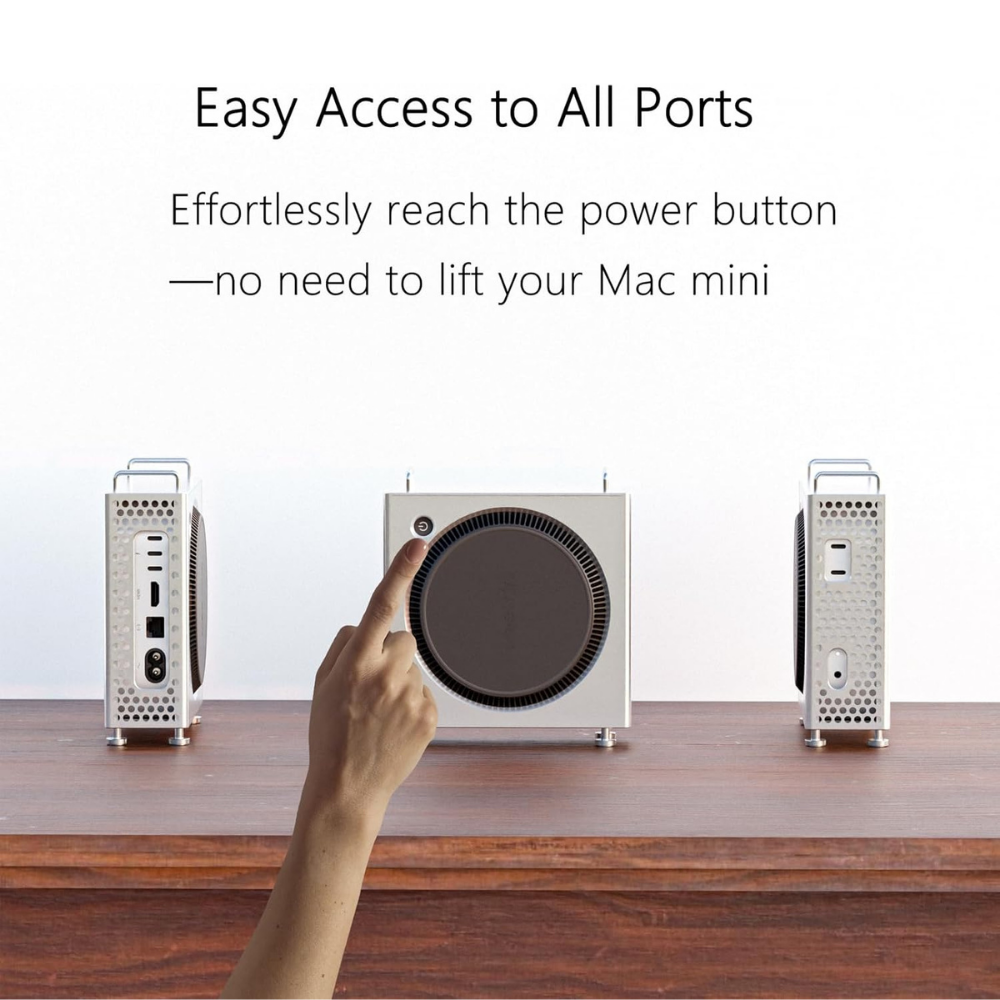 mac mini m4 aluminum desktop stand