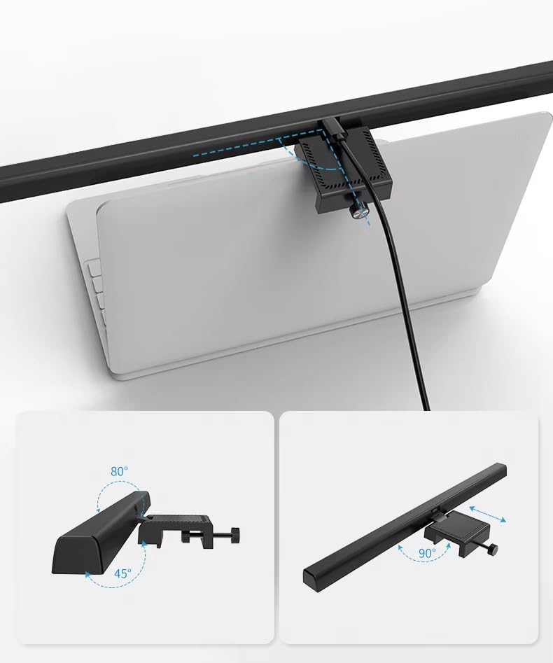 touch dimmable monitor mounted light bar