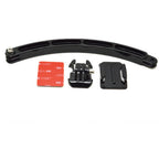 curved adhesive mount for action camera helmet