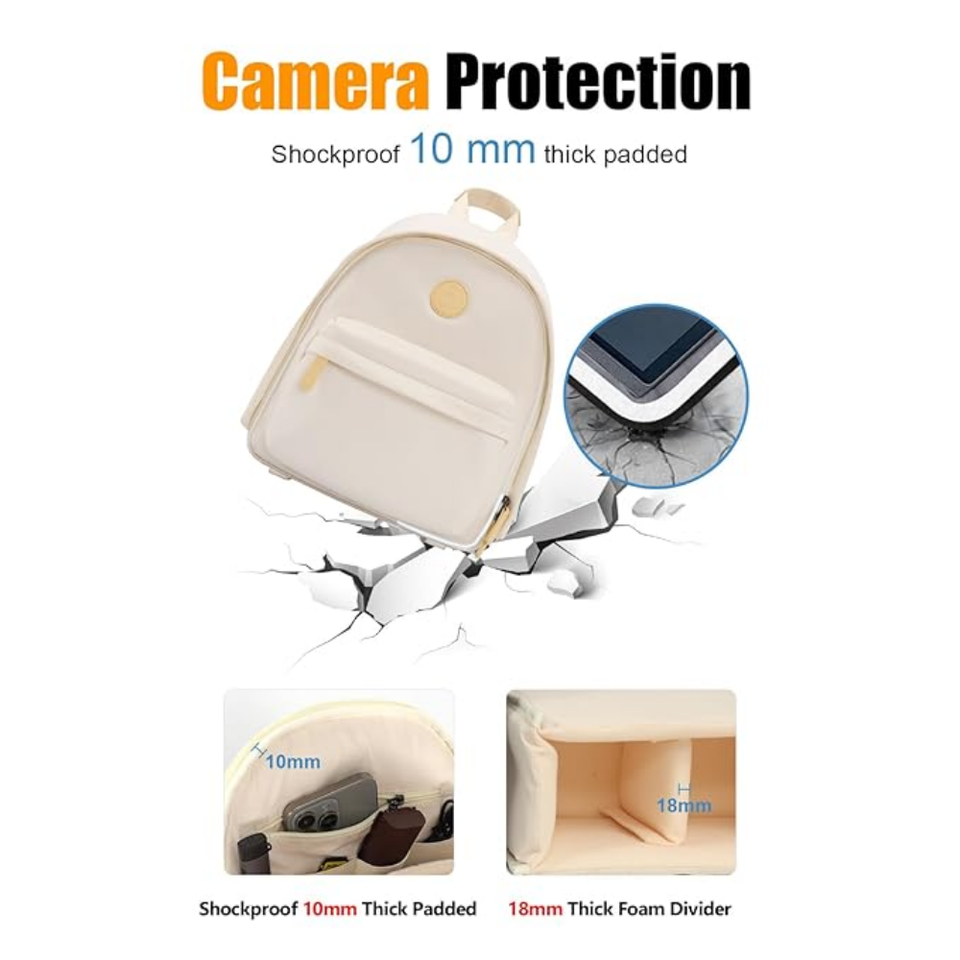 S-shaped shoulder strap ergonomic design camera bag
