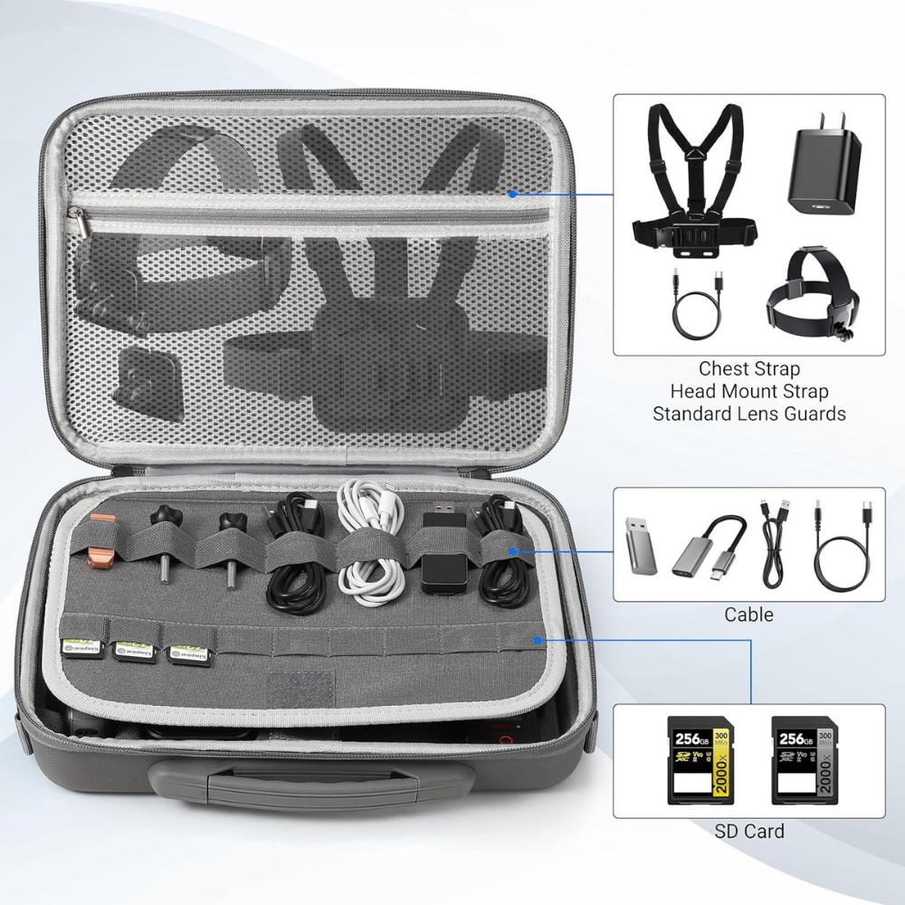 Insta360 X5/X4 Portable Storage Case Travel Bag with Strap

