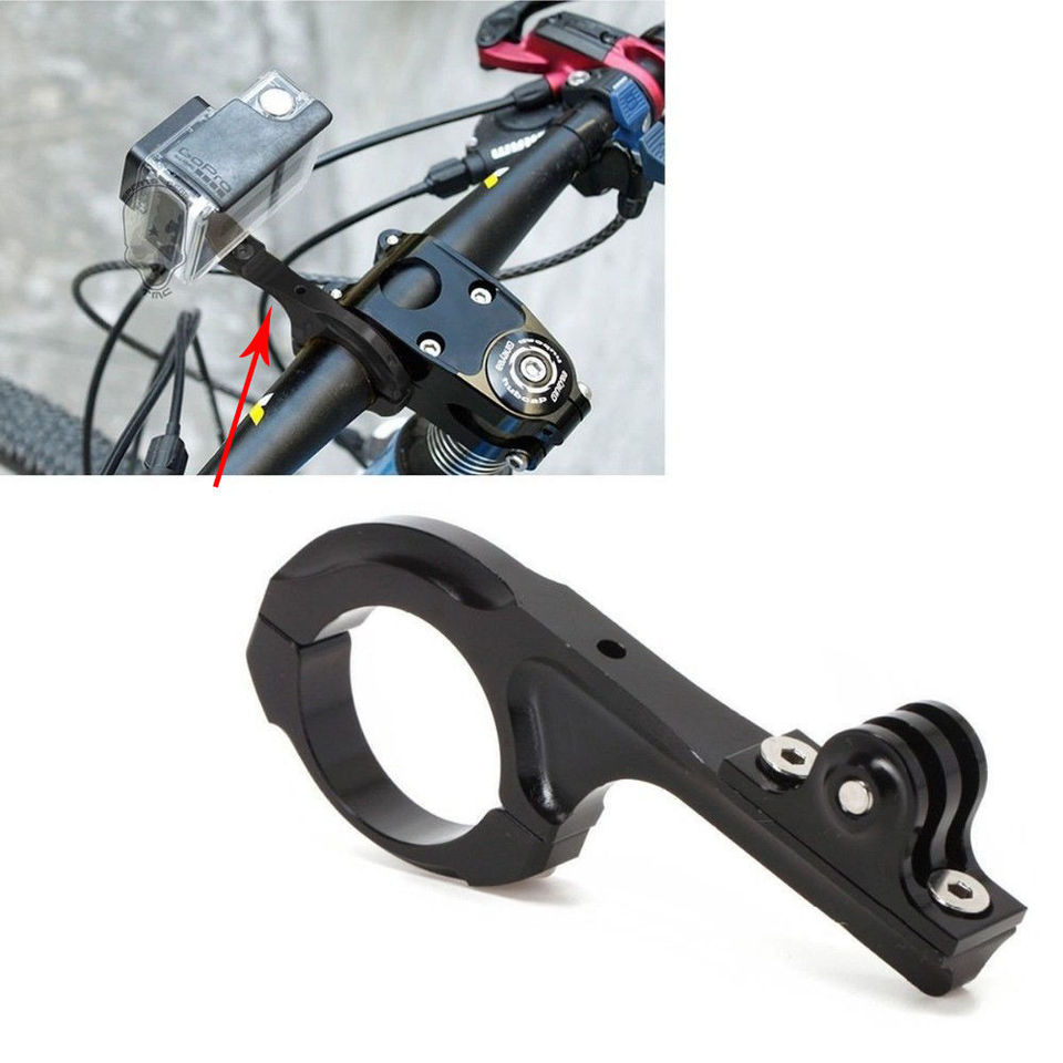 Stable handlebar camera mount for cycling and motorbike shooting