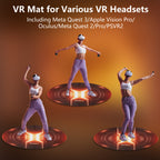 VR Mat 100 cm Round Anti Slip Comfortable Premium Gaming Floor Mat