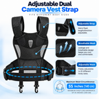 DSLR Camera Vest Strap with Quick Release Plates