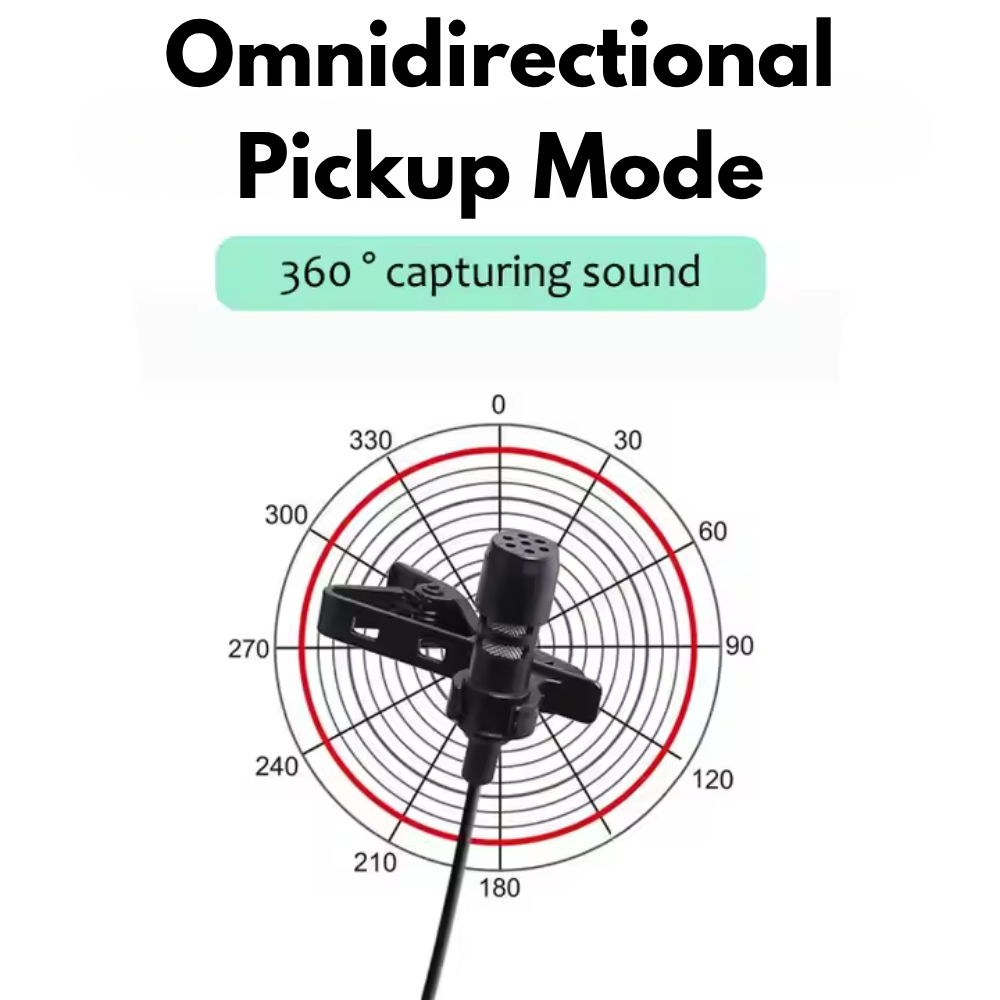 Lavalier microphone for DJI Osmo Action 3