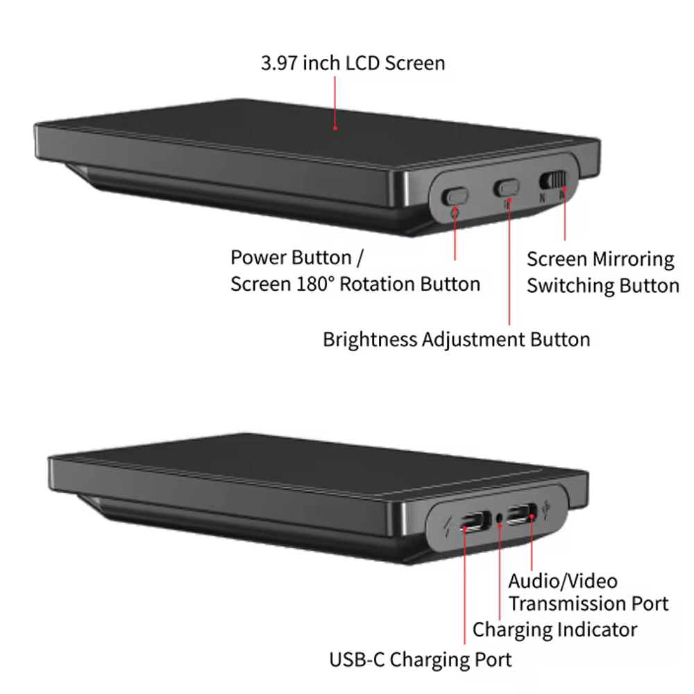 vlog monitor screen for iphone android