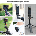 Magnetic camera mount with 1/4 screw plate