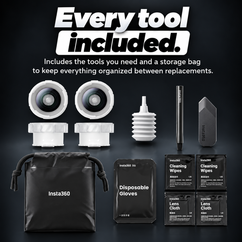 Insta360 X6 Rear Lens Replacement Kit