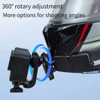 Universal helmet mount for action cameras with secure fit design