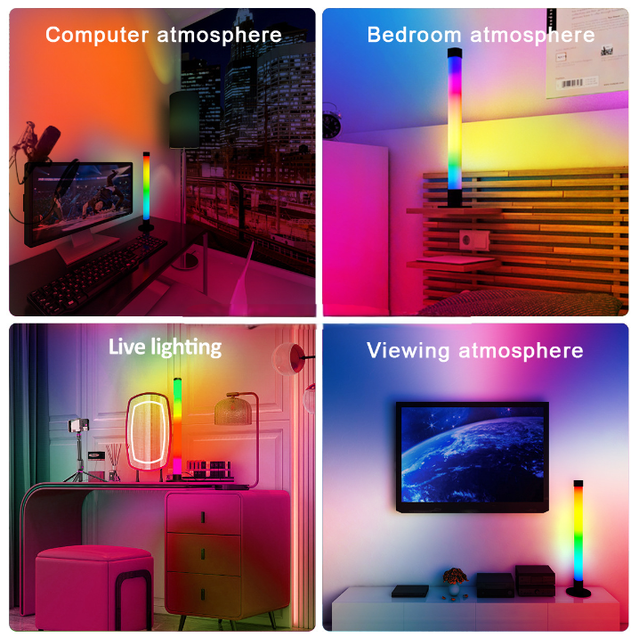 App remote controlled RGB LED light bars with color changing effects